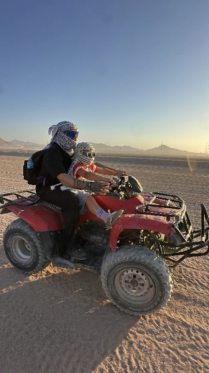 Bedouin tea stop gallery Sunset Quad Safari
